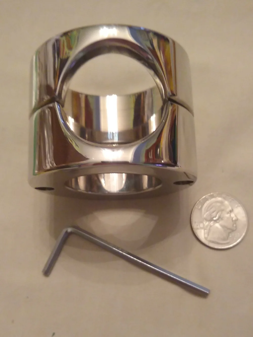 Steel C**k & Ball Ring Stretcher
